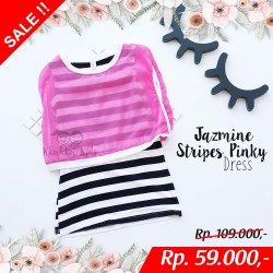 Jazmine Stripes Pinky Dress
