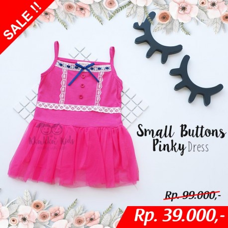 Small Buttons Pinky Dress