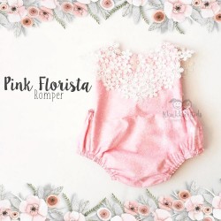 Pink Florista Romper