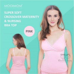 Mooimom - Super Soft Crossover Maternity & Nursing Bra Top(T7886)