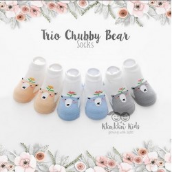 Trio Cubby Bear Socks