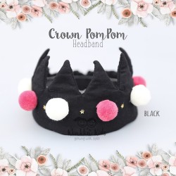 Crown PomPom Headband