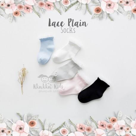 Lace Plain Socks