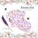 Kimono Girl Top + Pant - Kitty Polka Pink