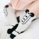 Bow Buttons Knee Socks