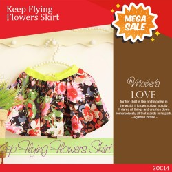 Mega Sale - Keep Flying Flowers Skirt