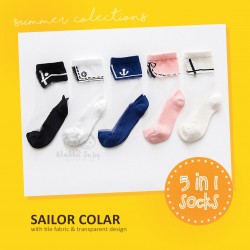 Sailor Colar 5 in 1 Socks