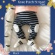 Knee Patch Striped Pant