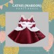 Catnis (Maroon) Party Dress