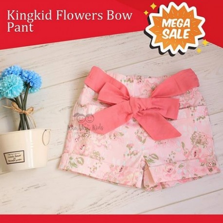 Mega Sale - Kingkid Flowers Bow Pant