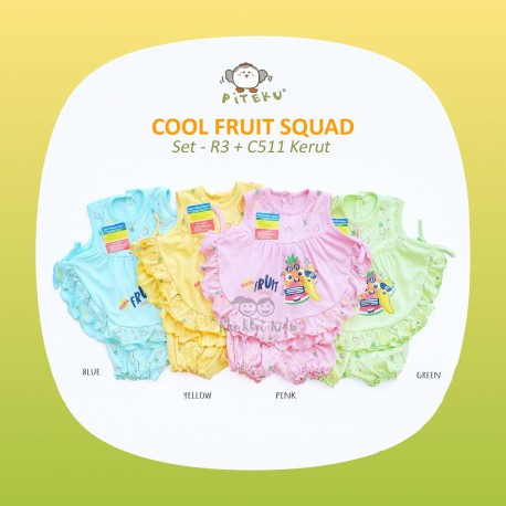 Piteku - Cool Fruit Squad Set - R3 + C511 Kerut