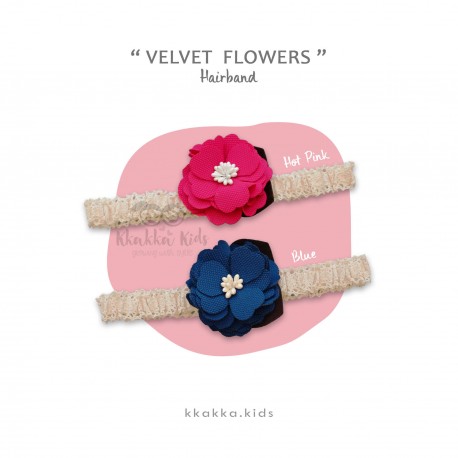 Velvet Flower Hairband