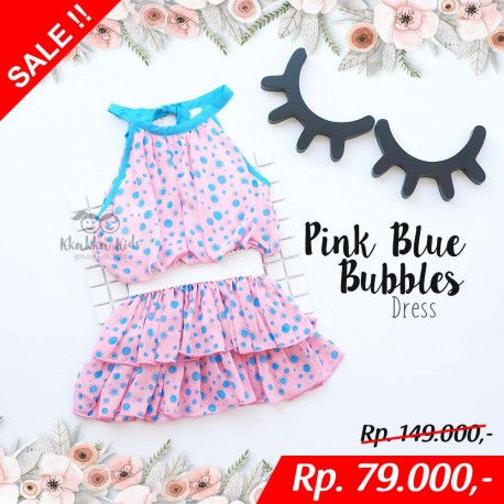Pink Blue Bubble Dress