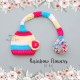 Rainbow Flowers Elf Hat